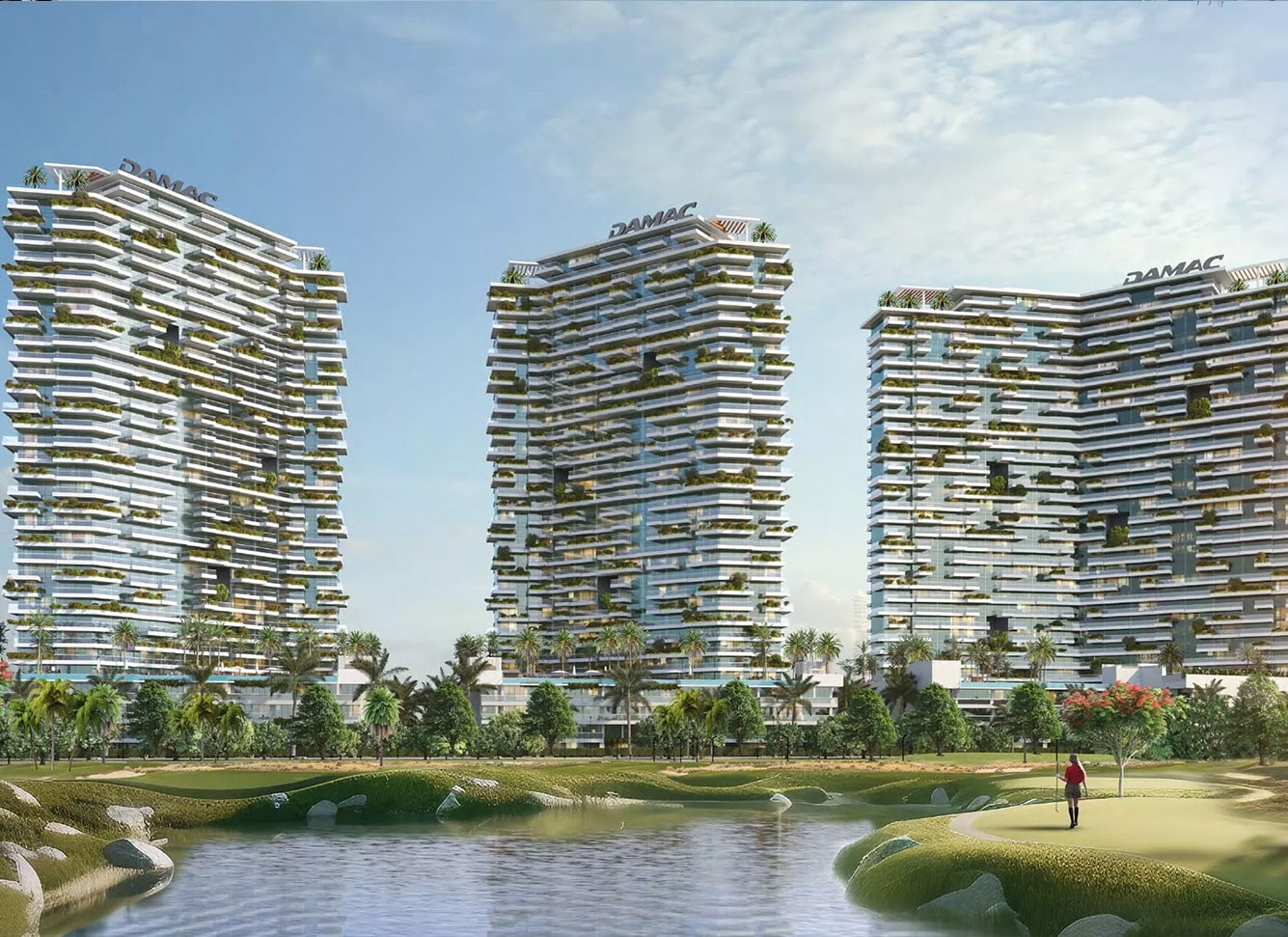 golf greens DAMAC hills